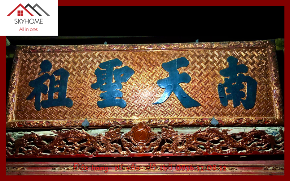 Hoành phi phòng thờ chữ Nam- Thiên- Thánh- Tổ